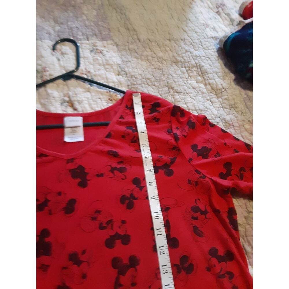 Disney Mickey Mouse graphic 1x T-shirt red Mickey - Picture 8 of 13